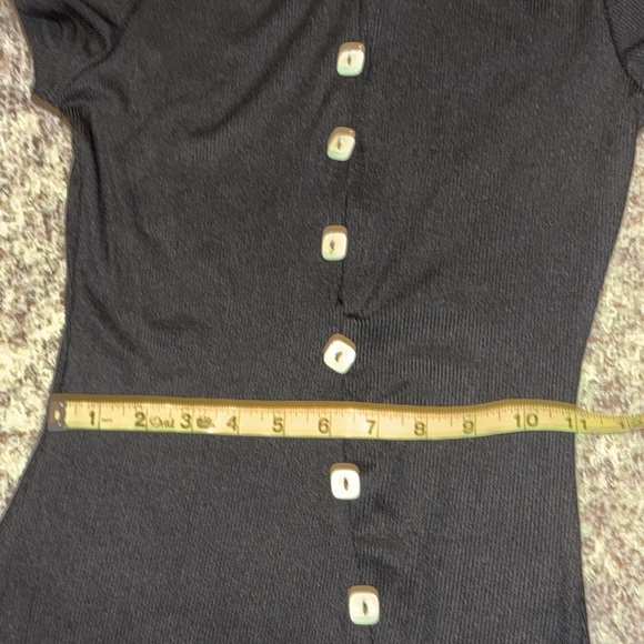 Women Collar Medium Sexy Button Split Dress - Picture 4 of 4